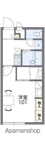 レオパレスグレイス(1K/1階)の間取り写真
