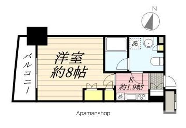 パークアクシス博多(1K/5階)の間取り写真