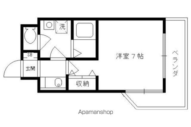 メゾンMINORU(1K/5階)の間取り写真