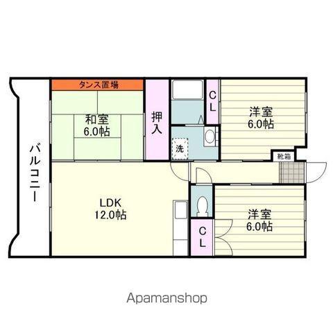 コンフォールM200(3LDK/1階)の間取り写真