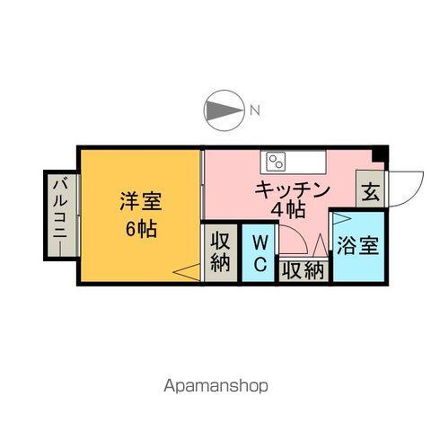 ジュネスアイ(1K/1階)の間取り写真