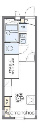 レオパレス緑嶺(1K/2階)の間取り写真