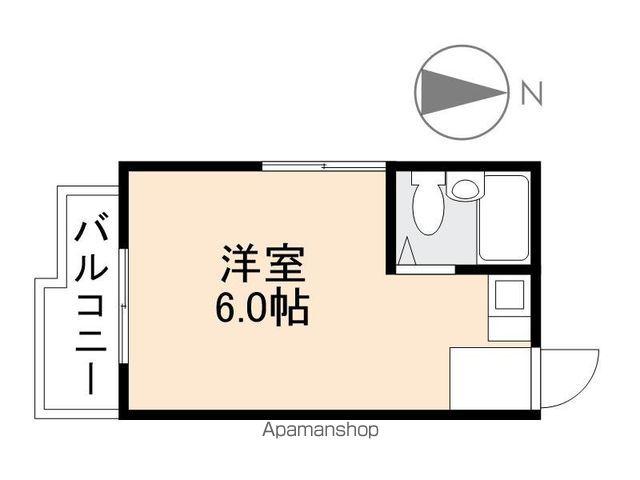 岩本ビル(1K/4階)の間取り写真