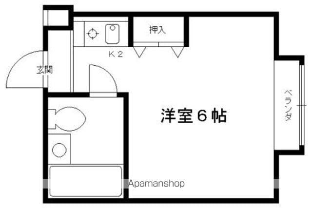 KYOTO STUDENT HOUSE(1K/2階)の間取り写真