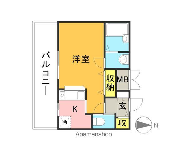 アコール住吉(1K/11階)の間取り写真
