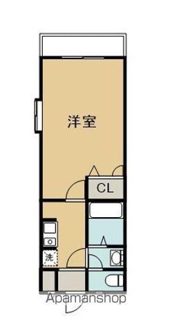 ガルマンタウンホーム(1K/2階)の間取り写真