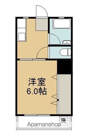 コーポ松本(1K/4階)の間取り写真