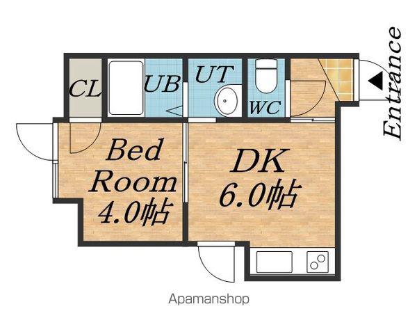 グロリア南郷(1DK/3階)の間取り写真