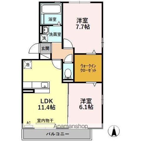 グレイスSE(2LDK/3階)の間取り写真