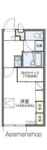 レオパレスアツモリ(1K/2階)の間取り写真