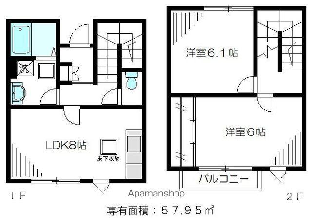 テラスヒルサイド(2LDK)の間取り写真