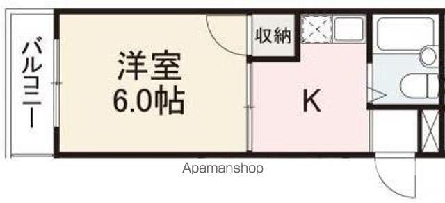 コート塩上Ⅱ(1K/2階)の間取り写真
