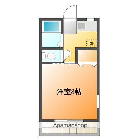 テリトワール(1K/2階)の間取り写真