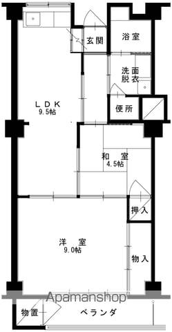 JK-4 本郷(2LDK/4階)の間取り写真