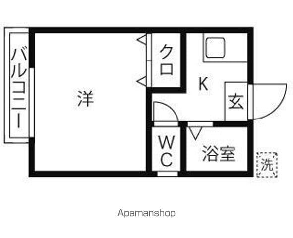 Fコート六ッ川 2階階 間取り