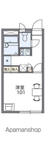 レオパレスフローリッシュ(1K/2階)の間取り写真