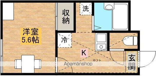 レオパレスロベリア(1K/2階)の間取り写真