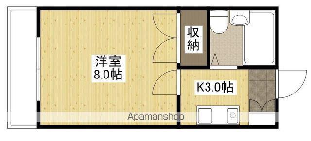 エステート平成(1K/2階)の間取り写真