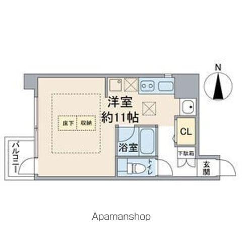 ラクロア(ワンルーム/2階)の間取り写真