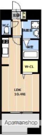 LIBTH天神東2(ワンルーム/4階)の間取り写真