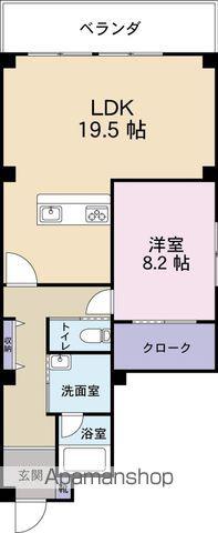 メゾン・アンジュ(1LDK/2階)の間取り写真