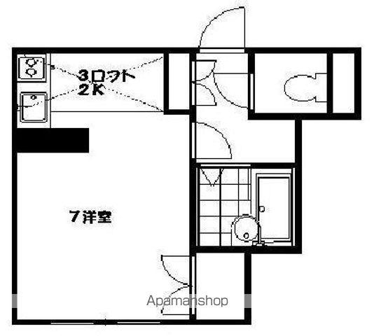 第1恵成マンション(1K/1階)の間取り写真