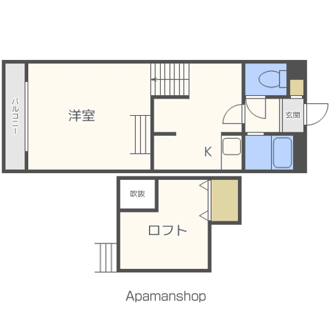 第7AMS円山(1LDK/5階)の間取り写真