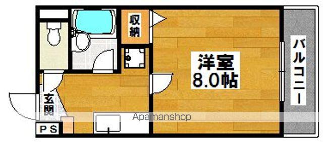 白鷺TKハイツ1号館(1K/5階)の間取り写真