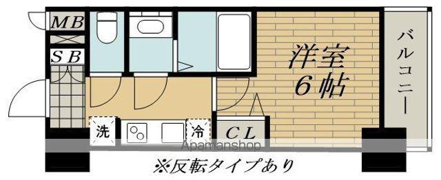 スプランディッド新大阪ウエスト(1K/10階)の間取り写真