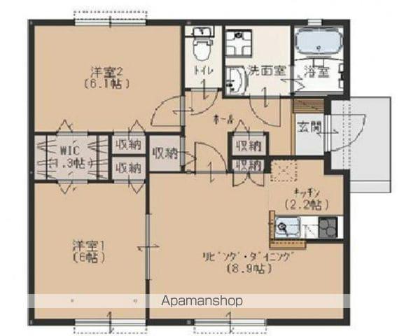 関東鉄道常総線 ゆめみ野駅 徒歩5分 1階建 築11年(2LDK)の間取り写真