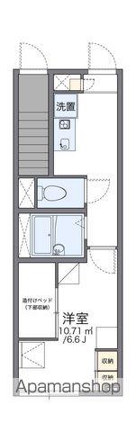 レオパレスルーチェ(1K/1階)の間取り写真