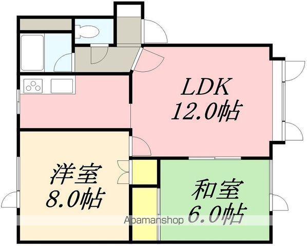 アルンデル・アームスⅡ(2LDK/2階)の間取り写真