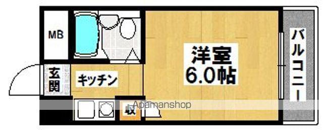 インク・エイト(1K/6階)の間取り写真