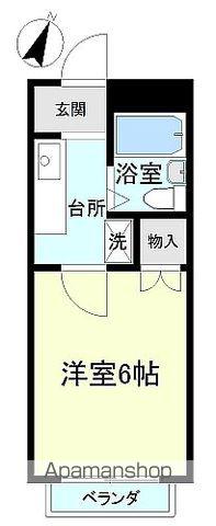 オーシャンITO(1K/2階)の間取り写真