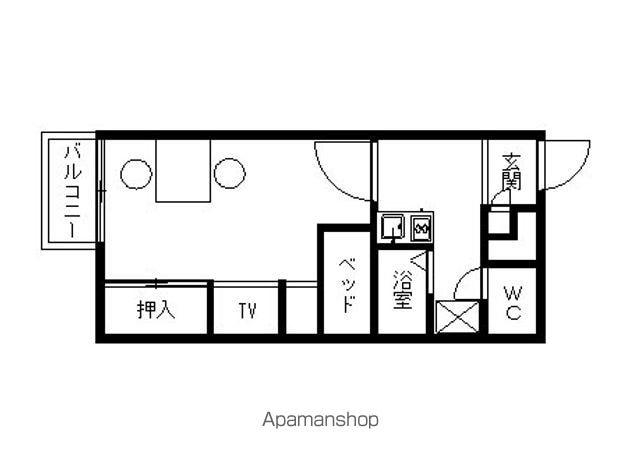 レオパレスプロバンス(1K/2階)の間取り写真