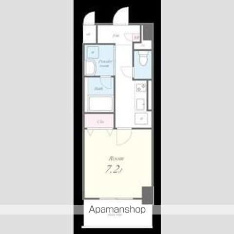 ボーデュキャナル幅下(1K/4階)の間取り写真