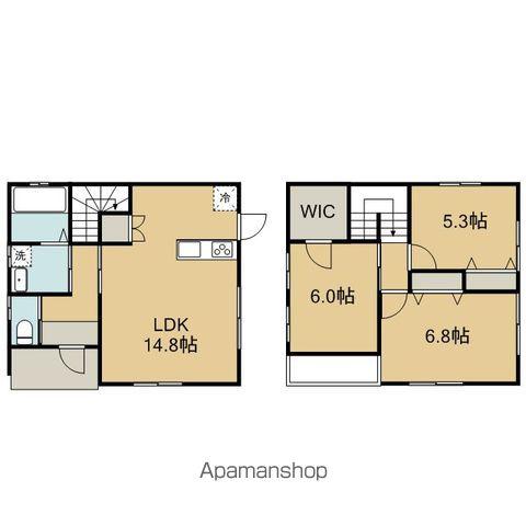 東北本線 仙北町駅 徒歩12分 2階建 築10年(3LDK)の間取り写真