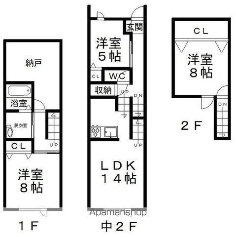 SIENA(3LDK/1階)の間取り写真