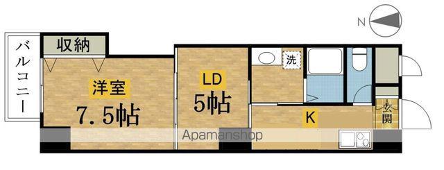 三崎町プロジェクト(1LDK/8階)の間取り写真