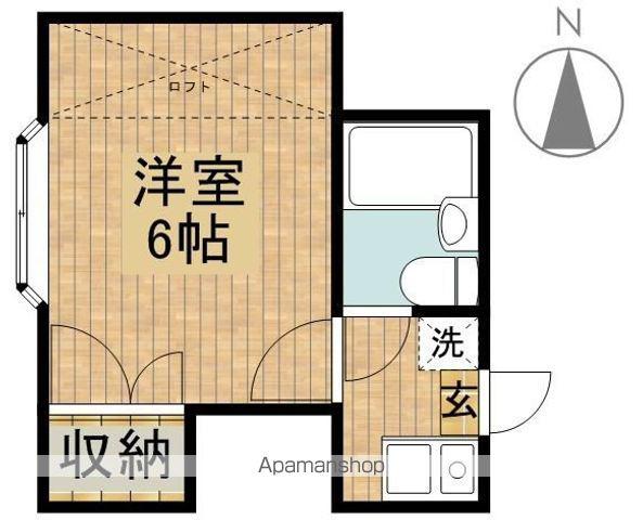 ハイツバンブー(1K/1階)の間取り写真