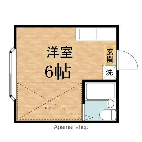 メイプル多摩(ワンルーム/1階)の間取り写真