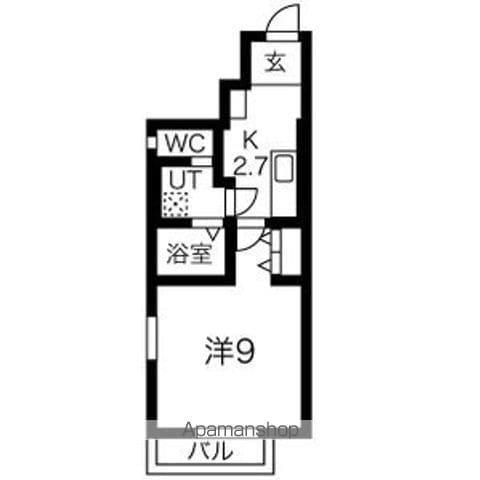 FIRST花巻(1K/1階)の間取り写真