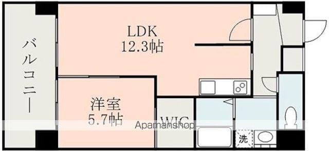 L-フィネス(1LDK/2階)の間取り写真