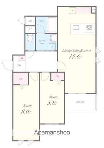 STADT NERIMA-KASUGACHO(2LDK/2階)の間取り写真