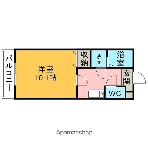 MAISONDEVIVREⅠ(1K/1階)の間取り写真