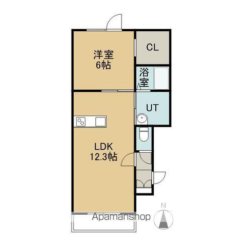 デスパシオⅢ(1LDK/2階)の間取り写真