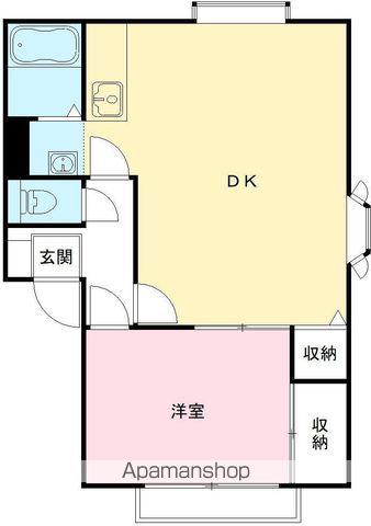 サンライフ古川(1LDK/1階)の間取り写真