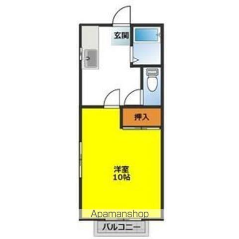 メゾンシーダ(1K/2階)の間取り写真