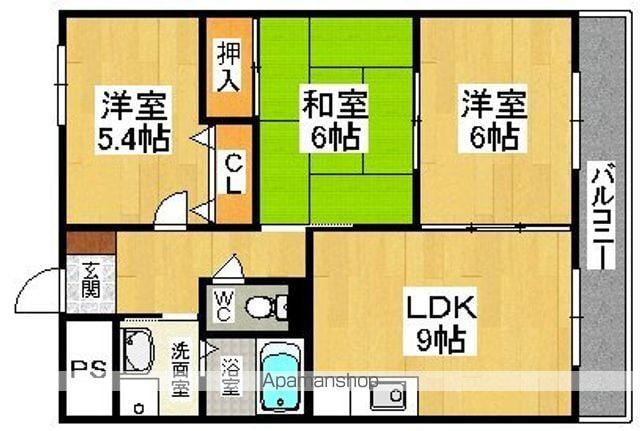 レグルス北池(3DK/2階)の間取り写真