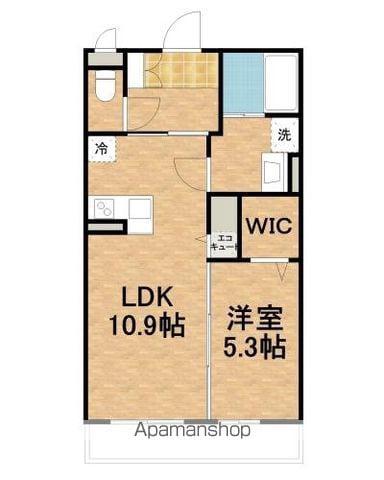KOMAGANE FIVE(1LDK/1階)の間取り写真